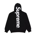 Black Appliqué supreme hoodie