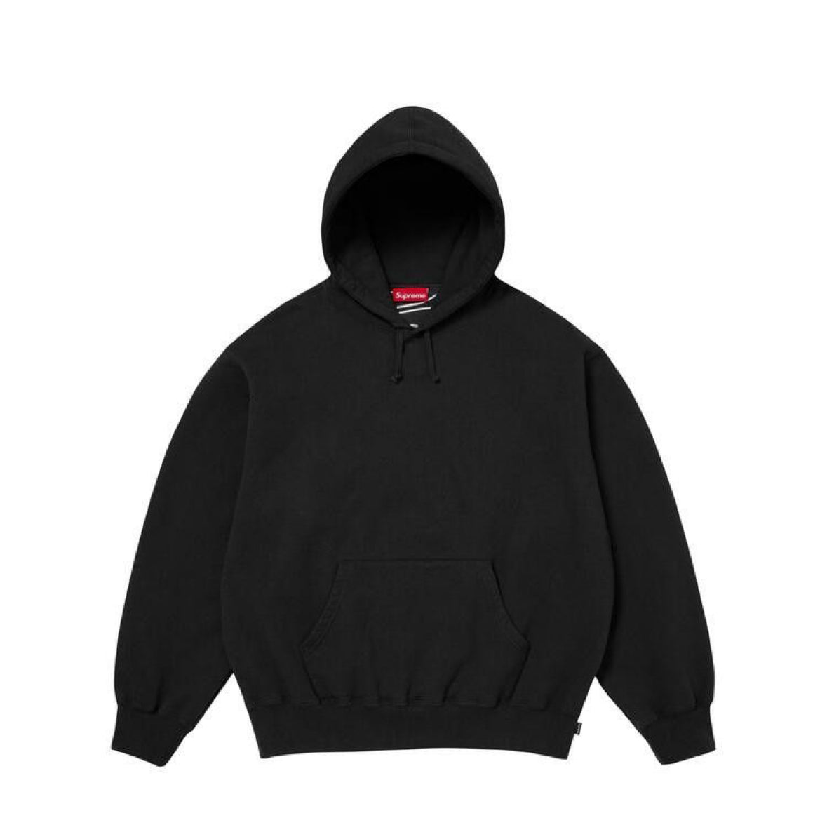 Black Appliqué supreme hoodie